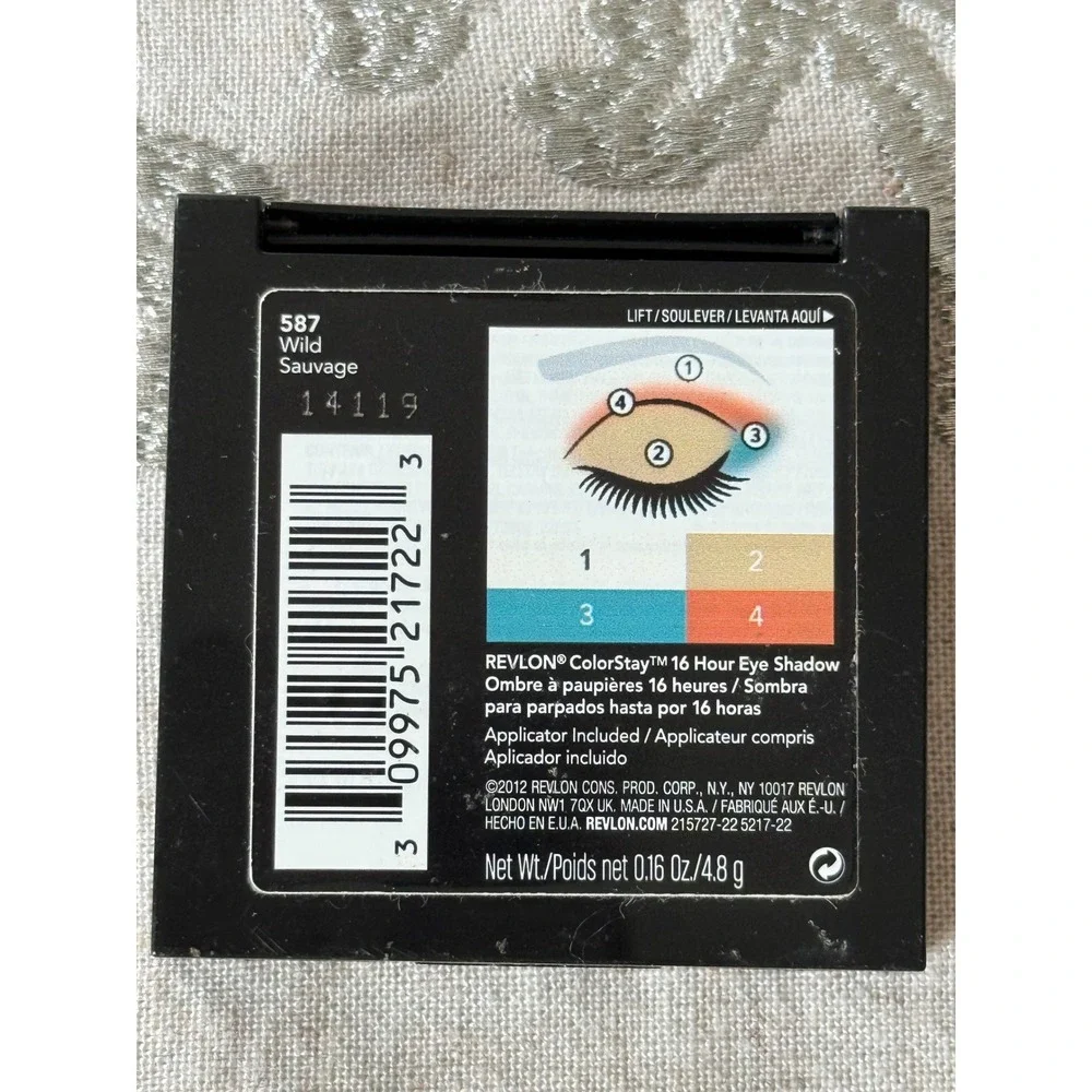 Revlon ColorStay 16hrs Eye Shadow 587 Wild Sauvage Discontinued Teal Coral Quad‎